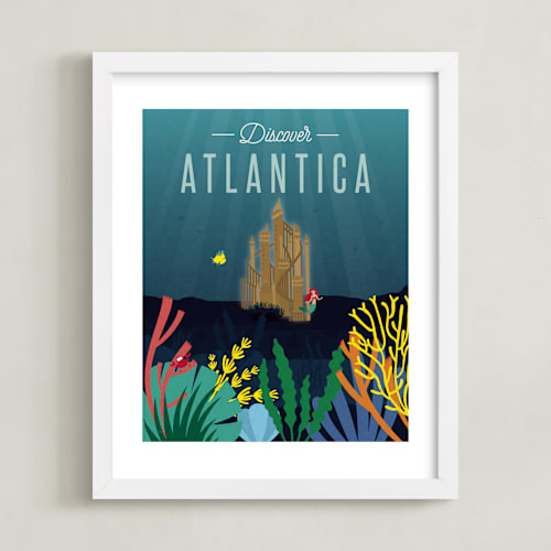 This is a deep sea disney art by Erica Krystek called discover atlantica
