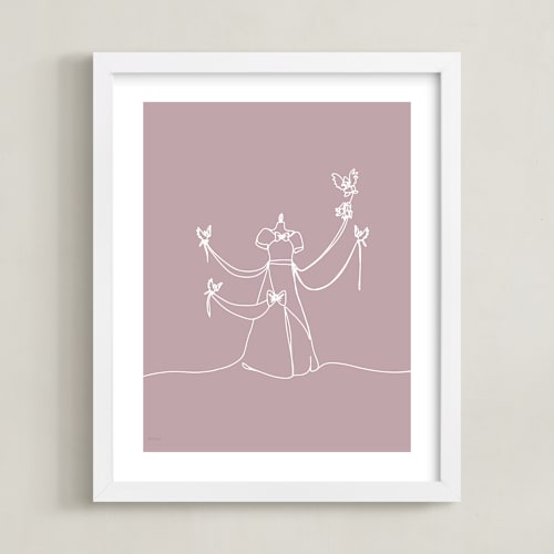 This is a blush disney art with standard by Britt Mills called the dress from disney's cinderella