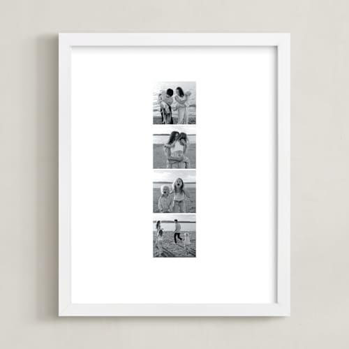 This is a white photo art by Minted called photo strip: framed photo 