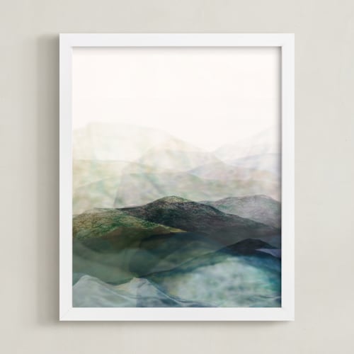 This is a emerald art by Karen Kardatzke called finding balance no.2