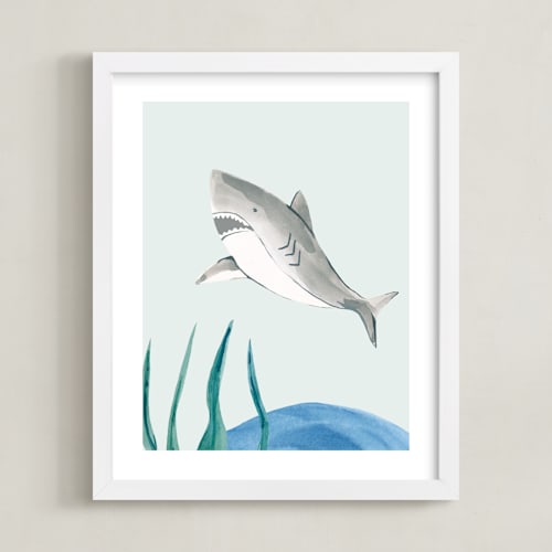This is a shark art by Teju Reval called ocean friends ii
