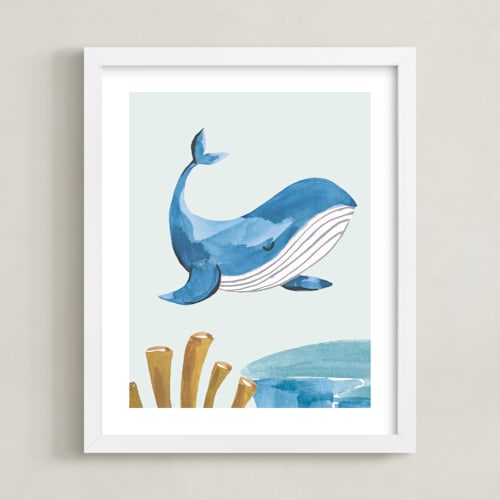This is a whale art by Teju Reval called ocean friends i
