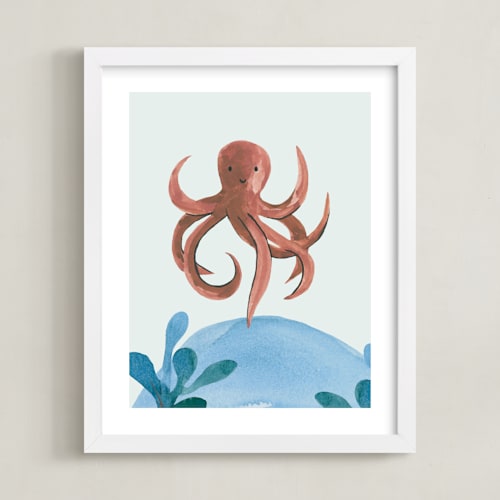 This is a octopus art by Teju Reval called ocean friends iv