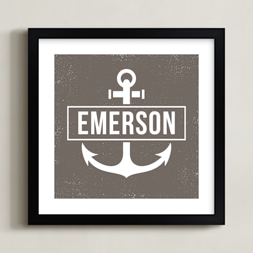 This is a earth personalized art for kids by Heather Francisco called anchored