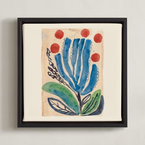 This is a sea blue art with standard by Catilustre called magical plants n.1