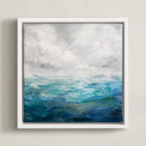 This is a ocean blue art by Brittany Fan called blue oceanscape