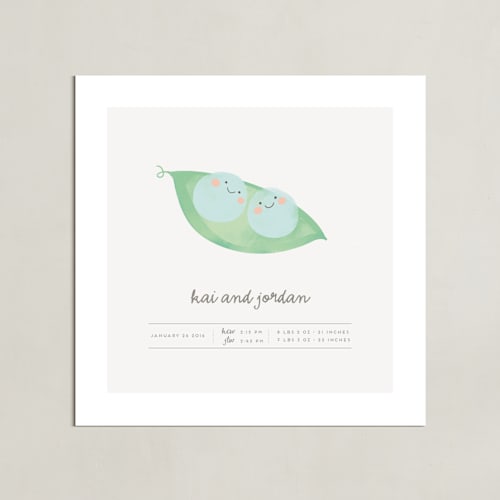 This is a lake personalized art for kids by Lori Wemple called sweet peas