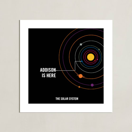 This is a onyx personalized art for kids by Robin L. Andrews called you are here