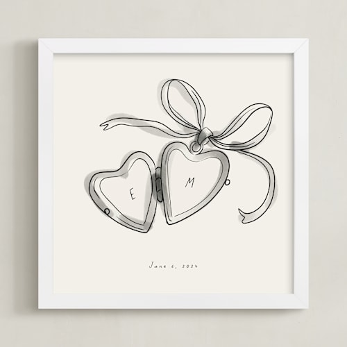 This is a cream photos to art by Ani Somi called locket: custom print