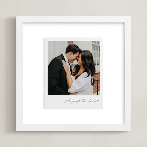 This is a quartz photo art with standard by Minted called classic snap: square framed photo