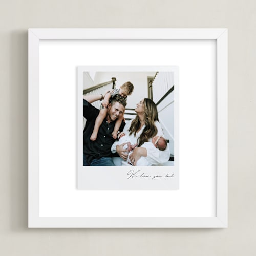 This is a quartz photo art by Minted called classic snap: square framed photo