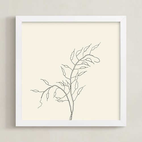 This is a charcoal on ivory art by Jorey Hurley called wild radish