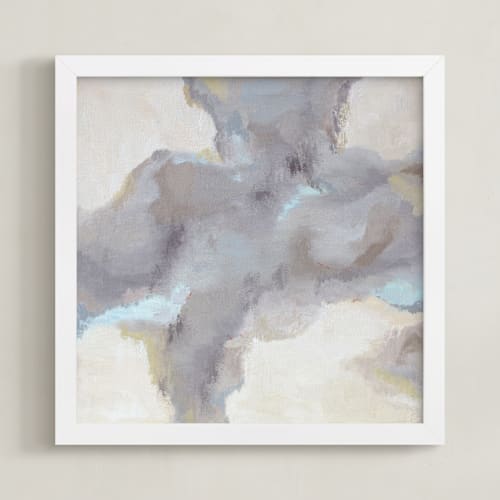 This is a taupes, greys and blues art by Owen Design Studio called cloud view