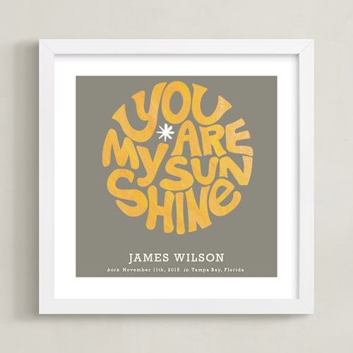 This is a ocean nursery wall art by Carrie ONeal called forever sunshine