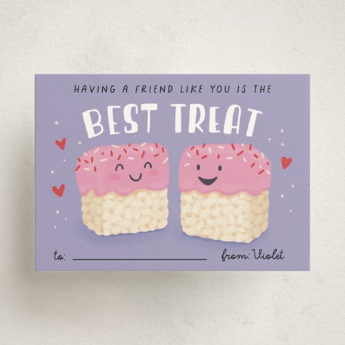 This is a jam kids valentines day cards with standard by Dawn Pope called treat printing on signature in standard
