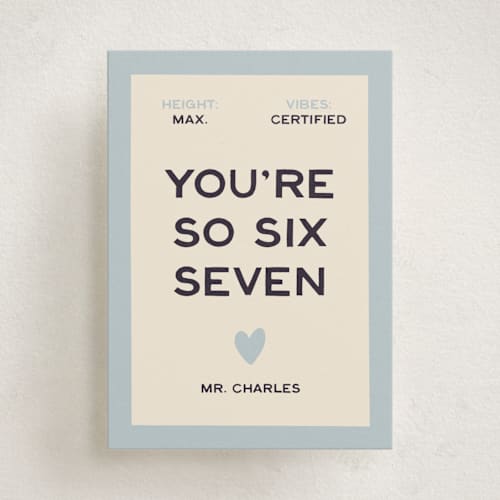 This is a sailor kids valentines day cards with standard by Ani Somi called sixseven printing on signature in standard