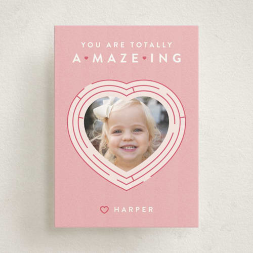 This is a sweetheart kids valentines day cards with standard by Poised Avenue called amazing valentine printing on signature in standard