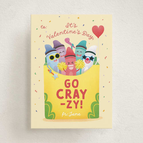 This is a melon kids valentines day cards with standard by Kim Thoa called so cray on printing on signature in standard