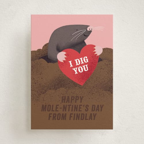 This is a bubblegum kids valentines day cards with standard by mo kelley called your molentine printing on signature in standard