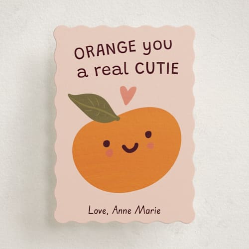 This is a cupcake kids valentines day cards with standard by Ani Somi called real cutie printing on signature in standard