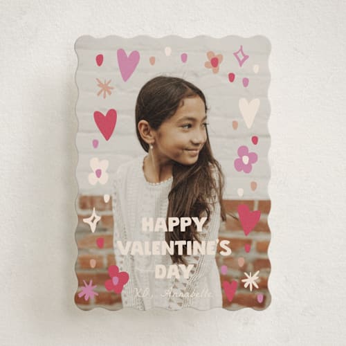 This is a cotton candy kids valentines day cards with standard by Ani Somi called pretty picture printing on signature in standard