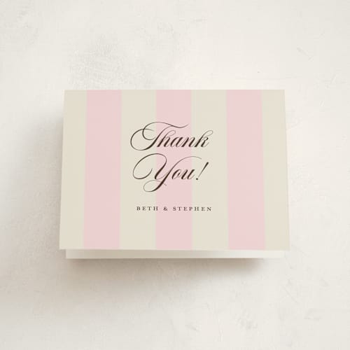 This is a fragola baby thank you cards with standard by Megan Davis called gelato printing on strathmore in standard