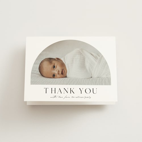 This is a sugar baby thank you cards with standard by Ashley Iwafuchi called simply introducing printing on strathmore in standard