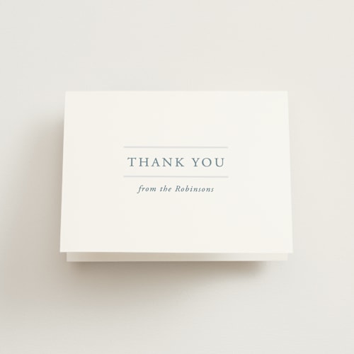 This is a lake baby thank you cards with standard by Vanessa Doyle called with love printing on strathmore in standard