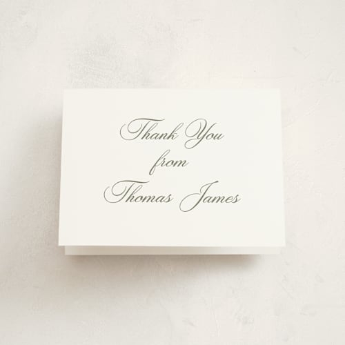 This is a fern kids thank you cards with standard by Megan Davis called walden printing on strathmore in standard