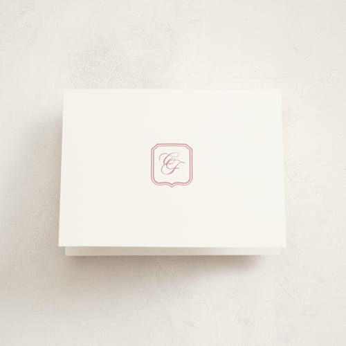 This is a rose kids thank you cards with standard by Megan Davis called bowery printing on strathmore in standard