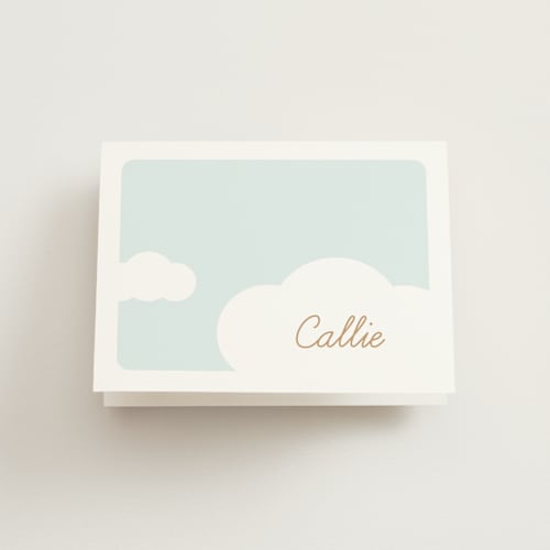 This is a may kids thank you cards with standard by kelli hall called over the rainbow printing on strathmore in standard