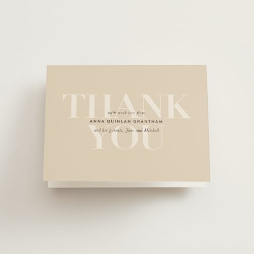 This is a sugar kids thank you cards with standard by Up Up Creative called one year printing on strathmore in standard