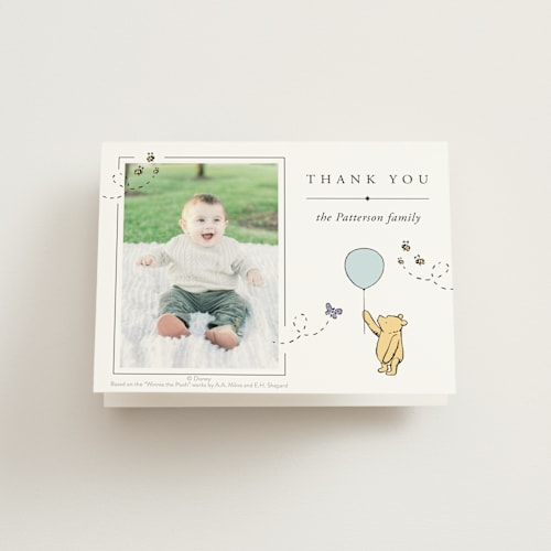 This is a cloud kids thank you cards with standard by Heather Schertzer called disney sweetest adventure printing on strathmore in standard