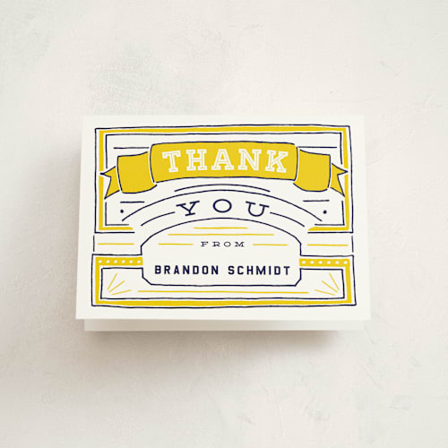 This is a school bus kids thank you cards with standard by Shiny Penny Studio called mvp collectors card printing on strathmore in standard