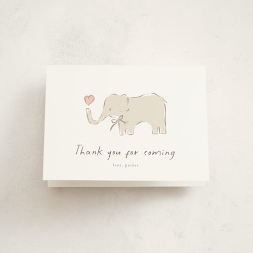 This is a sugar kids thank you cards with standard by chocomocacino called bananella printing on strathmore in standard