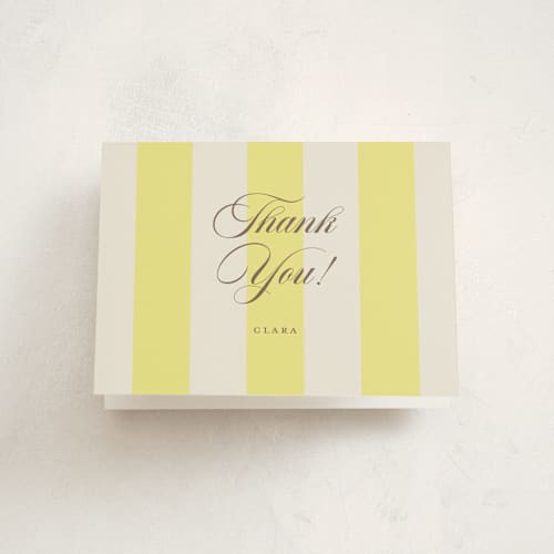 This is a limone kids thank you cards with standard by Megan Davis called gelato printing on strathmore in standard