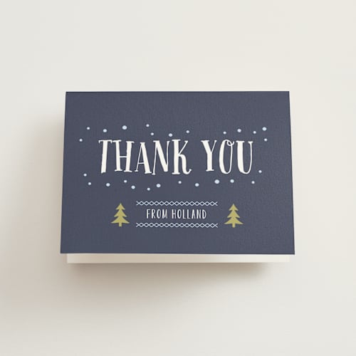 This is a midnight kids thank you cards with standard by Carolyn MacLaren called what fun printing on strathmore in standard