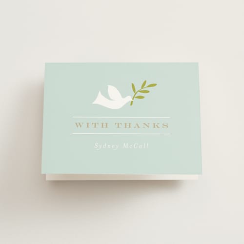 This is a clearwater kids thank you cards with standard by Jennifer Wick called icons of faith printing on strathmore in standard