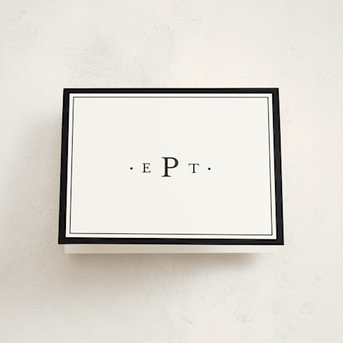 This is a newsprint graduation thank you cards with standard by Lea Delaveris called gazette printing on strathmore in standard