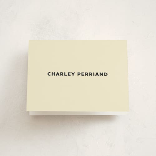 This is a cream graduation thank you cards with standard by Megan Davis called ludlow printing on strathmore in standard