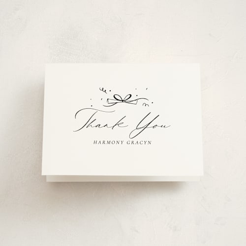 This is a quartz graduation thank you cards with standard by Becky Nimoy called arch photo printing on strathmore in standard