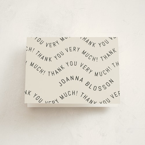 This is a nero graduation thank you cards with standard by Pati Cascino called celebra printing on strathmore in standard