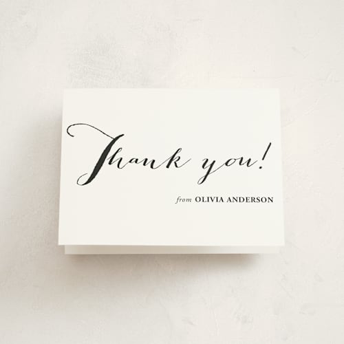 This is a cotton graduation thank you cards with standard by lulu and isabelle called she did it printing on strathmore in standard