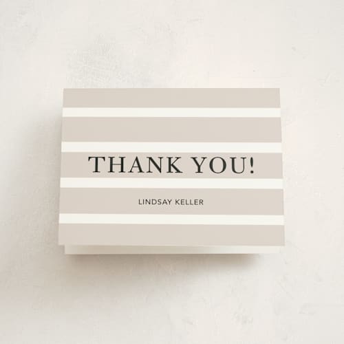 This is a snow graduation thank you cards with standard by Stacie Stankos called mastered it printing on strathmore in standard