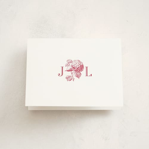 This is a crimson graduation thank you cards with standard by Megan Davis called chesapeake printing on strathmore in standard