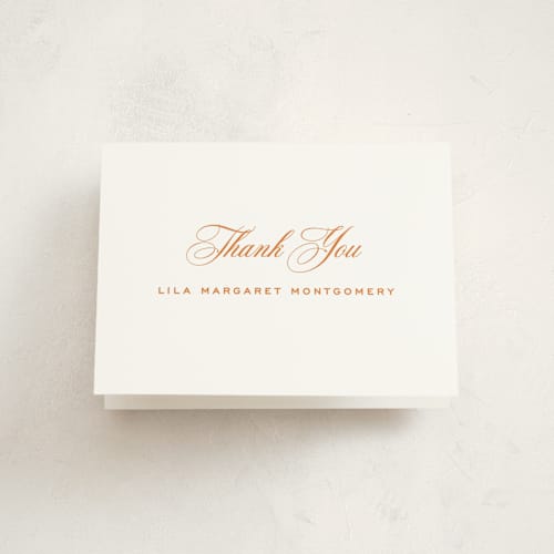This is a tiger graduation thank you cards with standard by Megan Davis called cannes printing on strathmore in standard