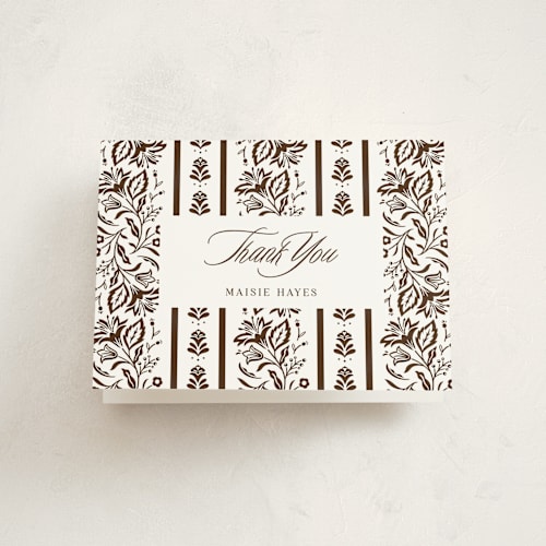 This is a bear graduation thank you cards with standard by Erin German called sweet garden printing on strathmore in standard