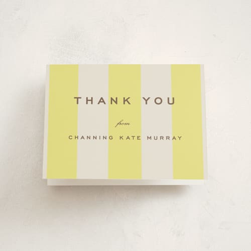 This is a limone graduation thank you cards with standard by Megan Davis called campania printing on strathmore in standard