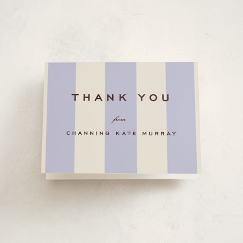This is a viola graduation thank you cards with standard by Megan Davis called campania printing on strathmore in standard