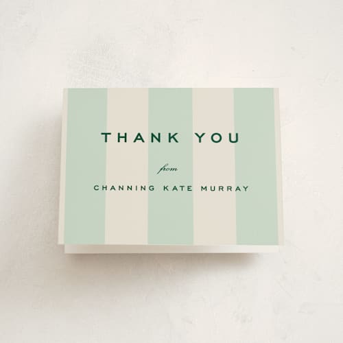 This is a spartan graduation thank you cards with standard by Megan Davis called campania printing on strathmore in standard